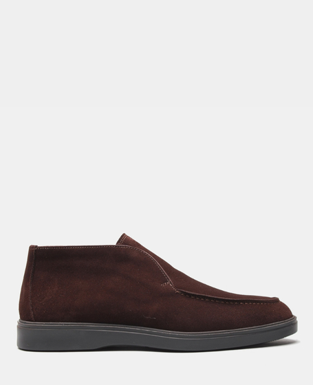 Palamir Men's Leather Chocolate-Brown Boots