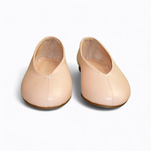 Selorna Women's Lilac Leather Ballerina Flats
