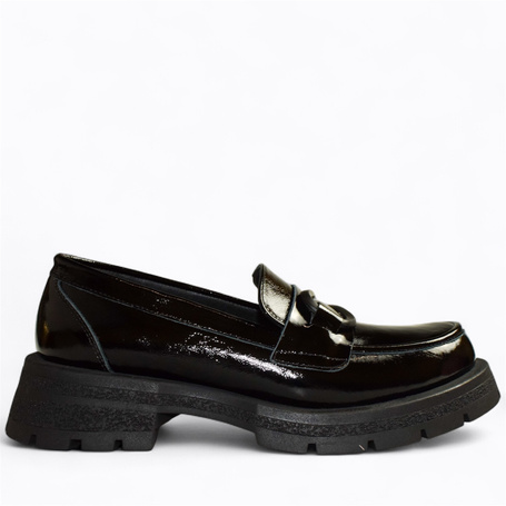 Fernandi Women's Black Leather Low-Cut Shoes
