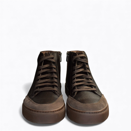 Brązowe trzewiki męskie Elinder