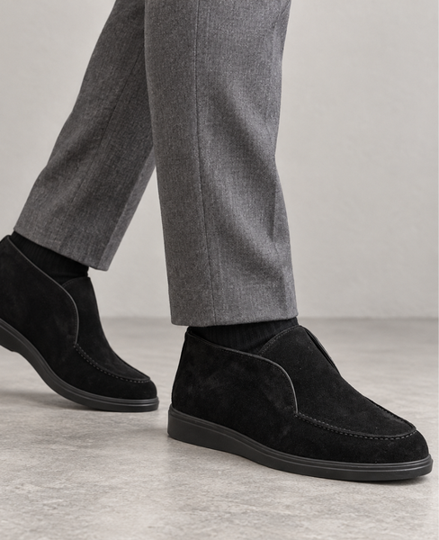 Palamir Men's Black Leather Boots