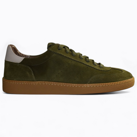 OLIVE-COLORED SUEDE DRELIAN