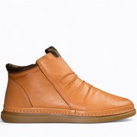 SKÓRZANE RUDE TRZEWIKI DAMSKIE RENATIA