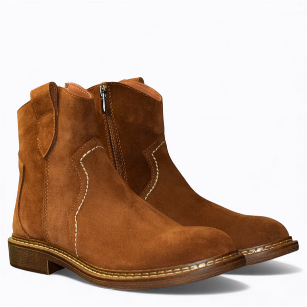 Dimiria Women's Red Leather Cowboy Boots