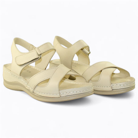 BEIGE WOMEN'S SANDALS BY ELIADNA