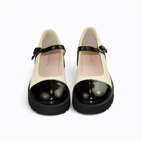 Giselda Beige Leather Women's Shoes
