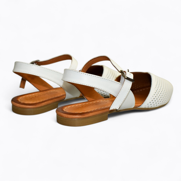 LAVERIA WHITE WOMEN'S SANDALS