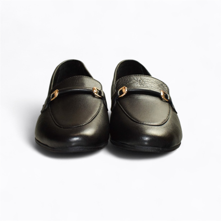 JONVITA WOMEN'S BLACK LOW-CUT SHOES