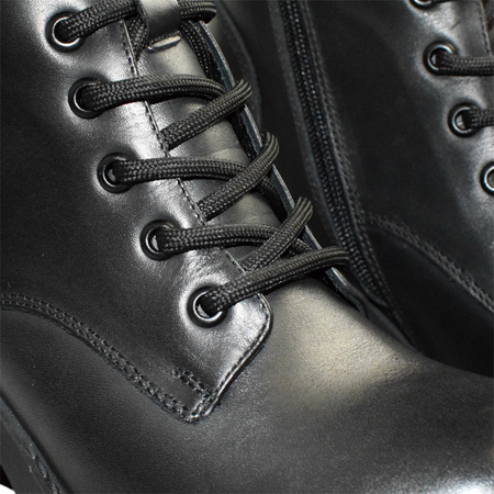 SKÓRZANE CZARNE BOTKI DAMSKIE ISADORA