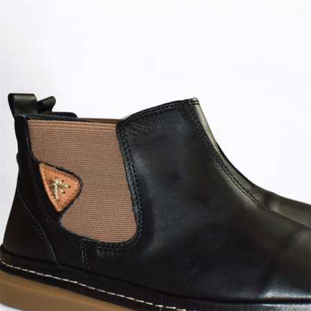 CZARNE TRZEWIKI DAMSKIE KERMITIA