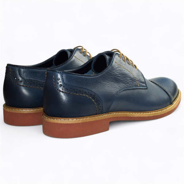 GRANATOWE PÓŁBUTY MĘSKIE CASIMIR