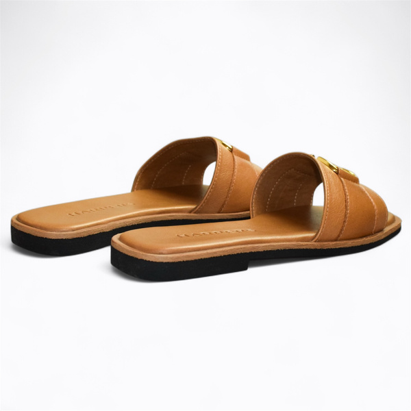 Yorelli Women's Red Leather Flip-Flops