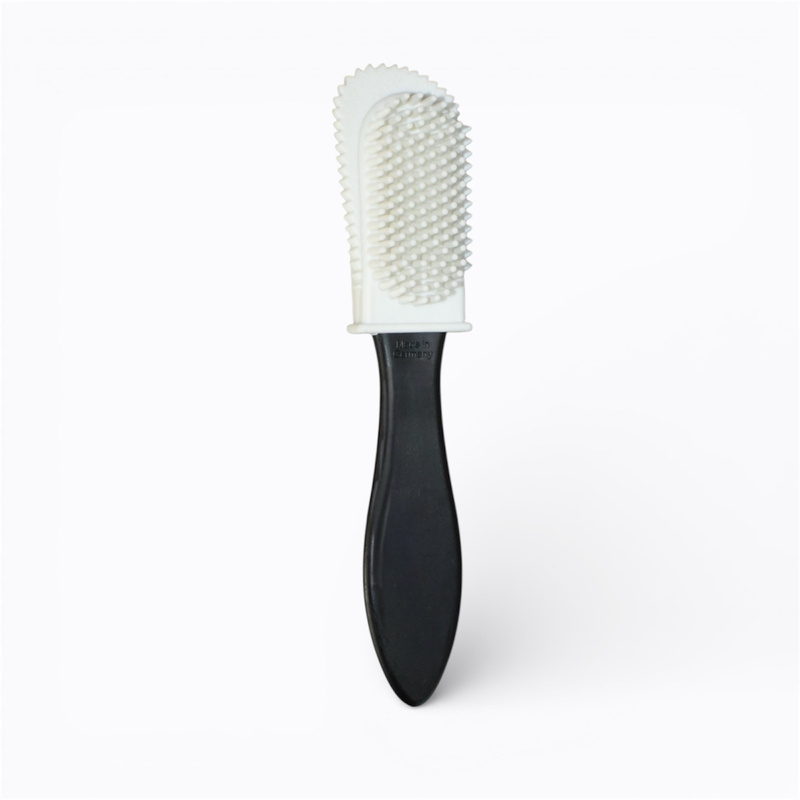 Double-sided brush for suede and nubuck