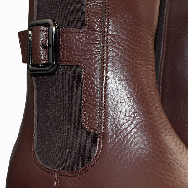 Zemilta Women's Brown Leather Ankle Boots