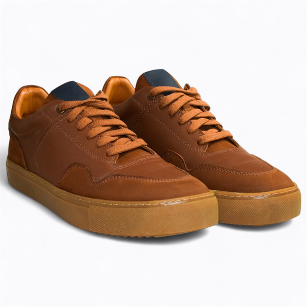 BRĄZOWE SNEAKERSY MĘSKIE PATRICE