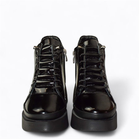 CZARNE BOTKI DAMSKIE ULISSIA