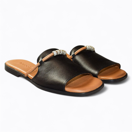 LUCERNA BLACK WOMEN'S FLIP-FLOPS