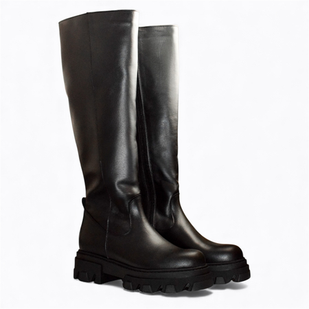 CZARNE KOZAKI DAMSKIE BERNITA