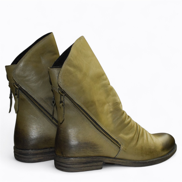 Caliona Women's Green Ankle Boots