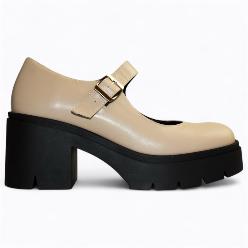 BEŻOWE PÓŁBUTY DAMSKIE CORBINA