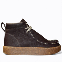 SKÓRZANE CZEKOLADOWE TRZEWIKI DAMSKIE ISERLIN