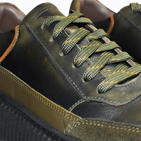 Zielone półbuty męskie Brithus