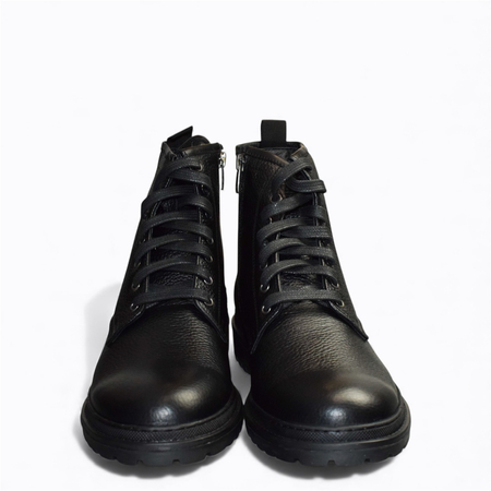 SKÓRZANE CZARNE TRZEWIKI MĘSKIE BELINDO