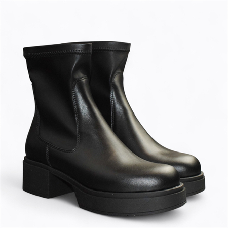 CZARNE BOTKI DAMSKIE GETTA