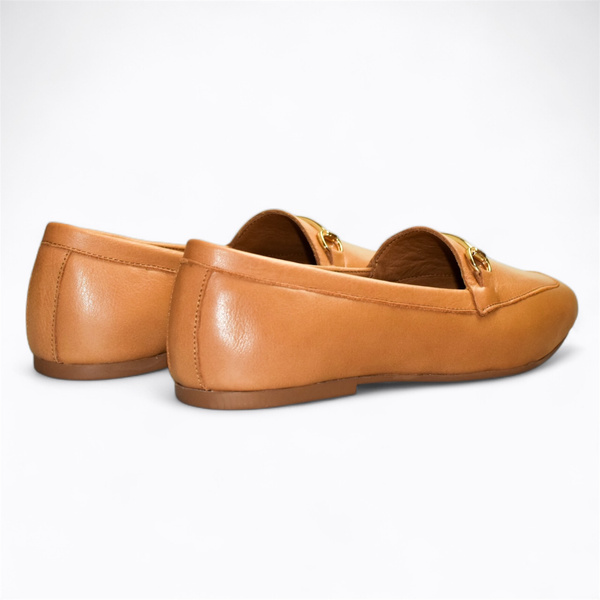 Erissan Women's Red Leather Low-Cut Shoes