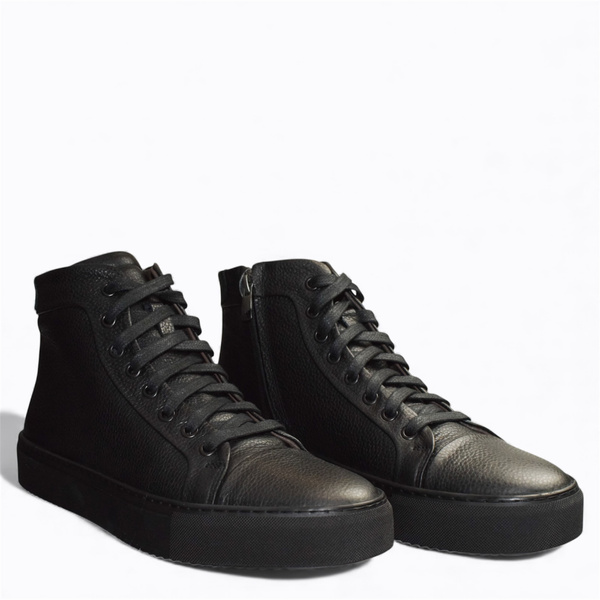 Dalbert Men's Black Leather Boots
