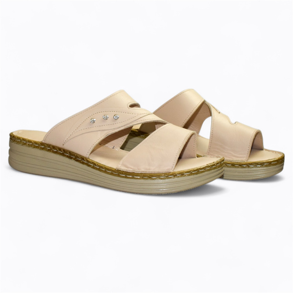JANTRIA BEIGE WOMEN'S FLIP-FLOPS