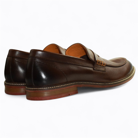 Cedrian Men's Brown Leather Low-Cut Shoes