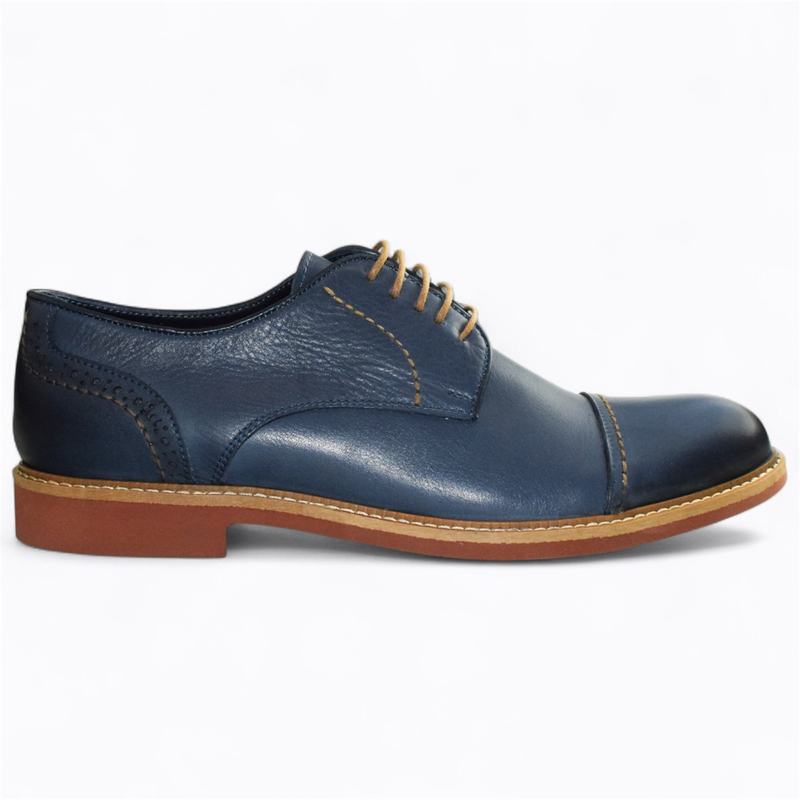 GRANATOWE PÓŁBUTY MĘSKIE CASIMIR