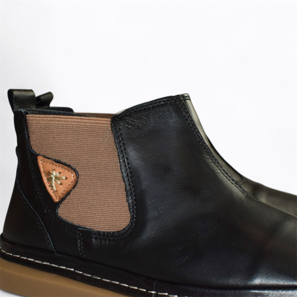 Kermitia Women's Black Leather Boots