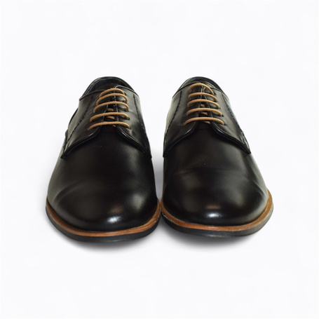 LUCARIO MEN'S BLACK LOW-TOP SHOES