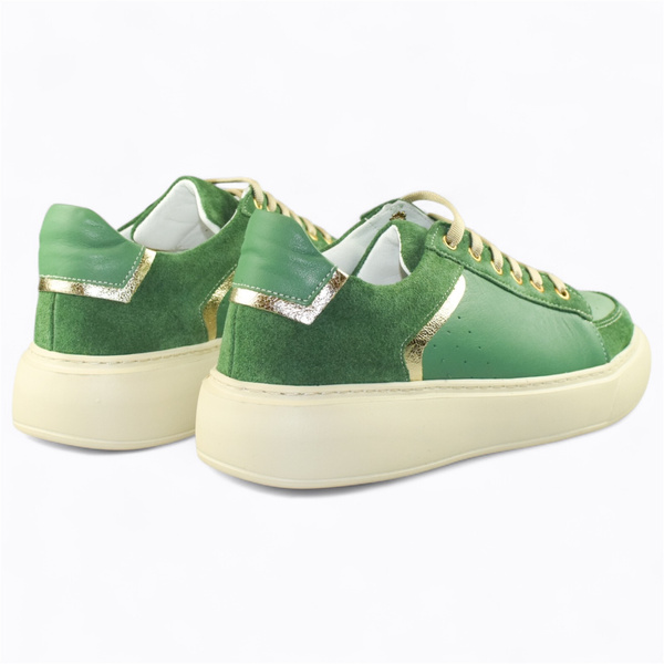 Feralda Women's Mint Leather Sneakers