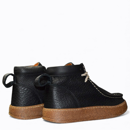 Skórzane czarne trzewiki damskie Iserlin