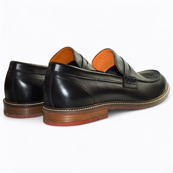 Cedrian Men's Black Leather Low-Top Shoes