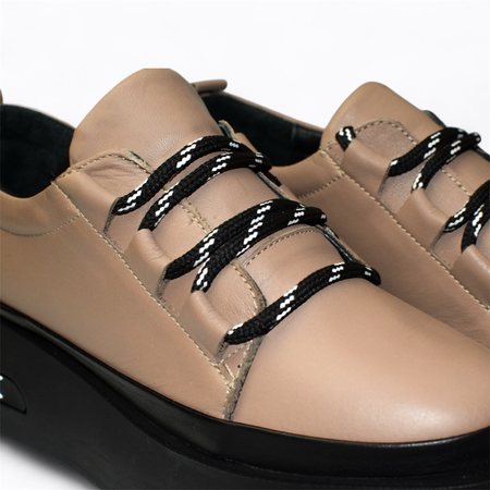 SKÓRZANE SZARE PÓŁBUTY DAMSKIE LESMARI