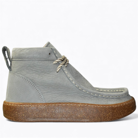 Iserlin Women's Gray Leather Boots