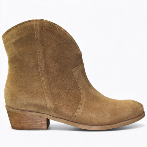 Seguara Women's Cappuccino-Colored Leather Cowboy Boots