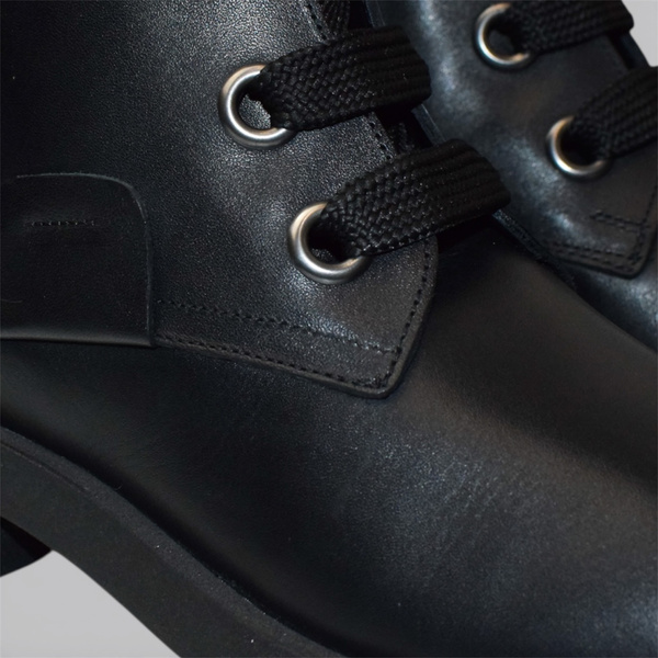 MIRELIA WOMEN'S BLACK LEATHER ANKLE BOOTS