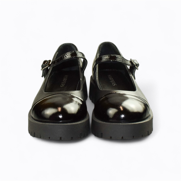 Giselda Women's Black Leather Low-Cut Shoes