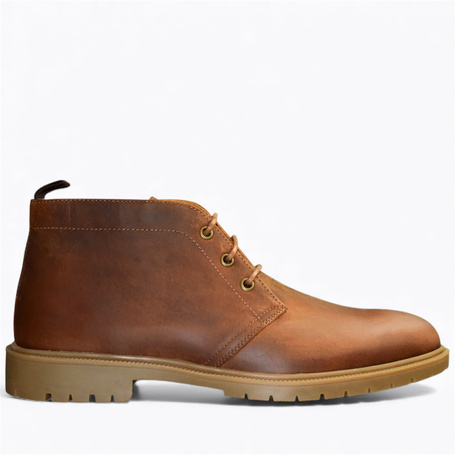 EMILSON MEN'S BROWN LEATHER BOOTS