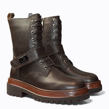 BRĄZOWE TRZEWIKI DAMSKIE OLIRINA