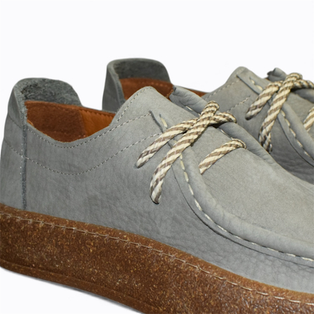 SKÓRZANE SZARE PÓŁBUTY DAMSKIE VORELIA