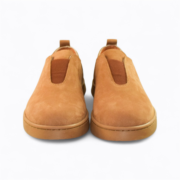 NONITIA WOMEN'S RED LEATHER LOW-TOP SHOES