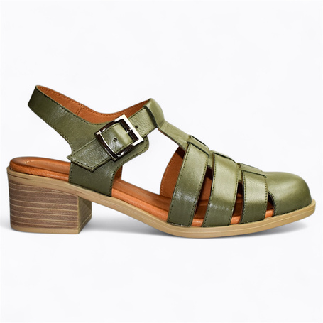 DARLINA WOMEN'S OLIVE SANDALS