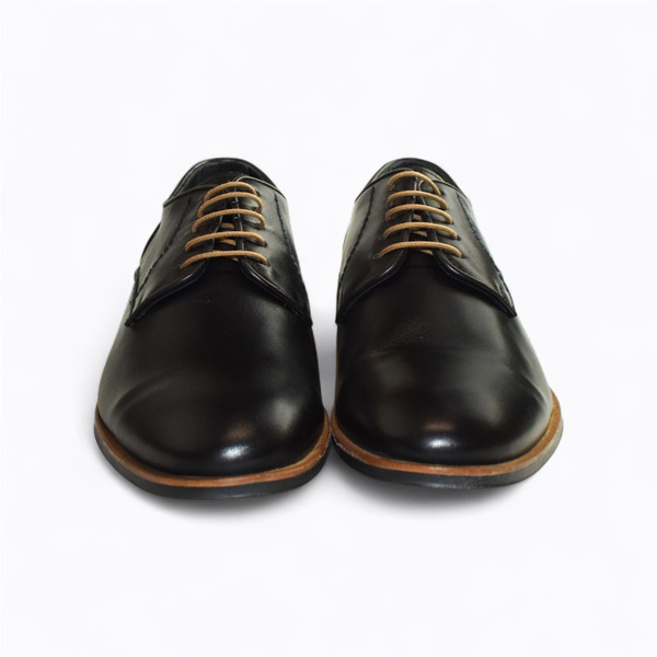 LUCARIO MEN'S BLACK LOW-TOP SHOES