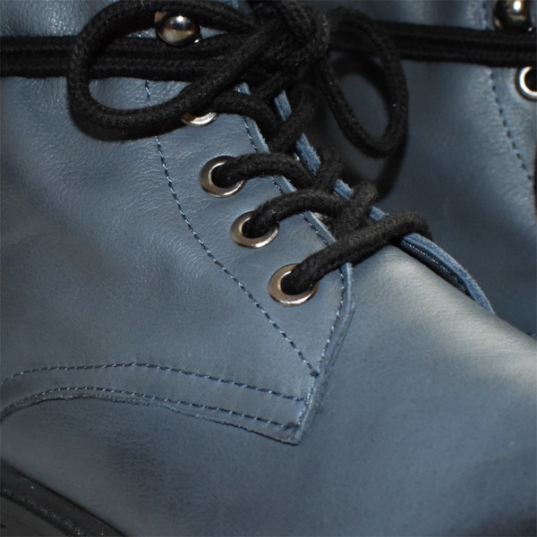 Tivalin Navy Blue Leather Women's Boots